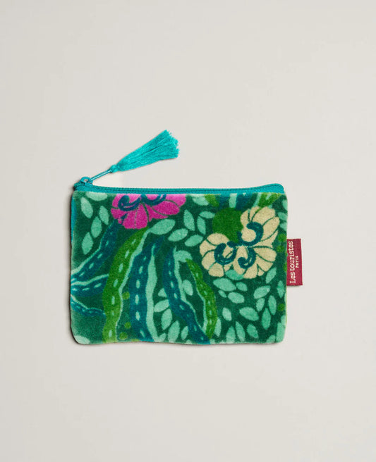 Small Velvet Pouch - Allegria green