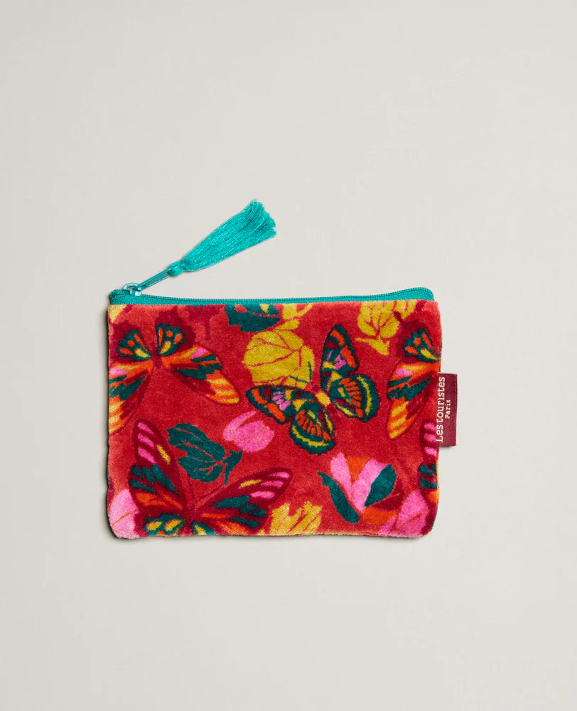 Small Velvet Pouch - Holy red clay