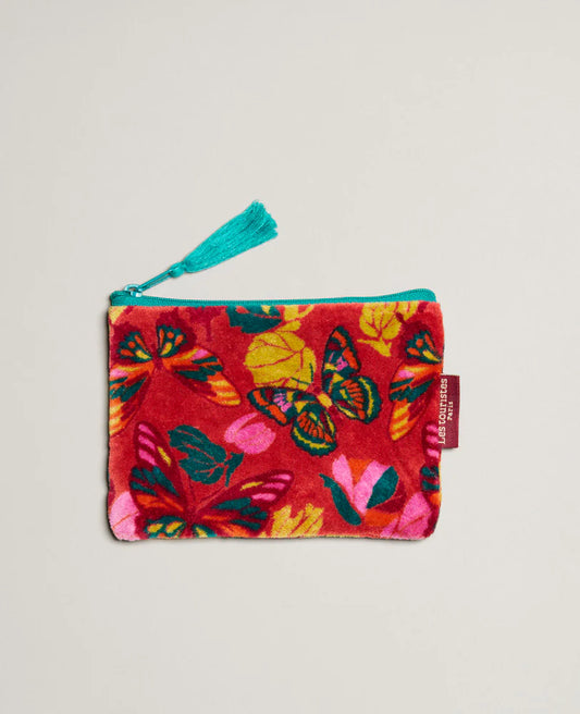 Small Velvet Pouch - Holy red clay
