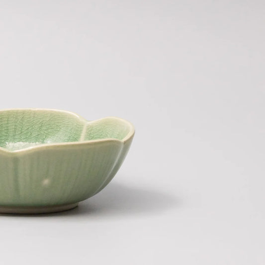 Emerald Flower Dish