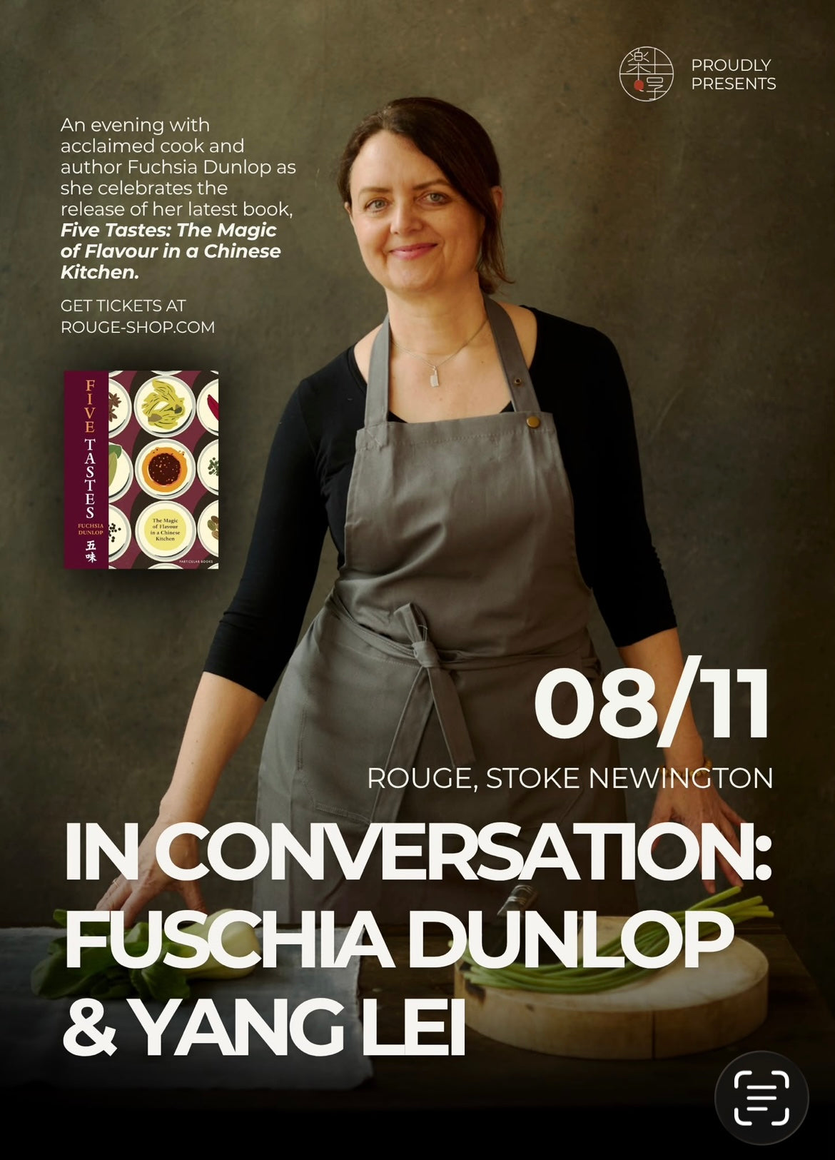 In Conversation Fuchsia Dunlop & Yang Lei 5 pm - 6.30 pm Sun 8th Nov