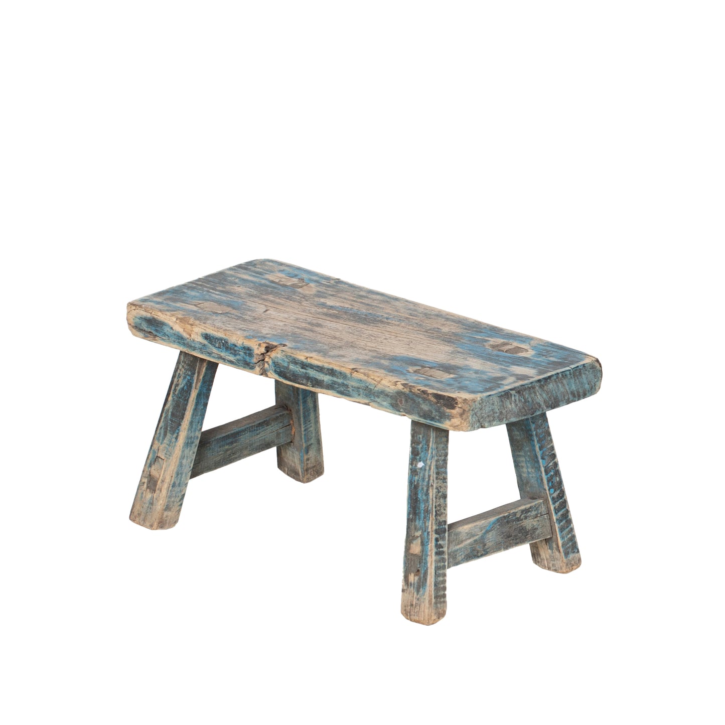 Vintage Chinese Elm Low Stool No.02