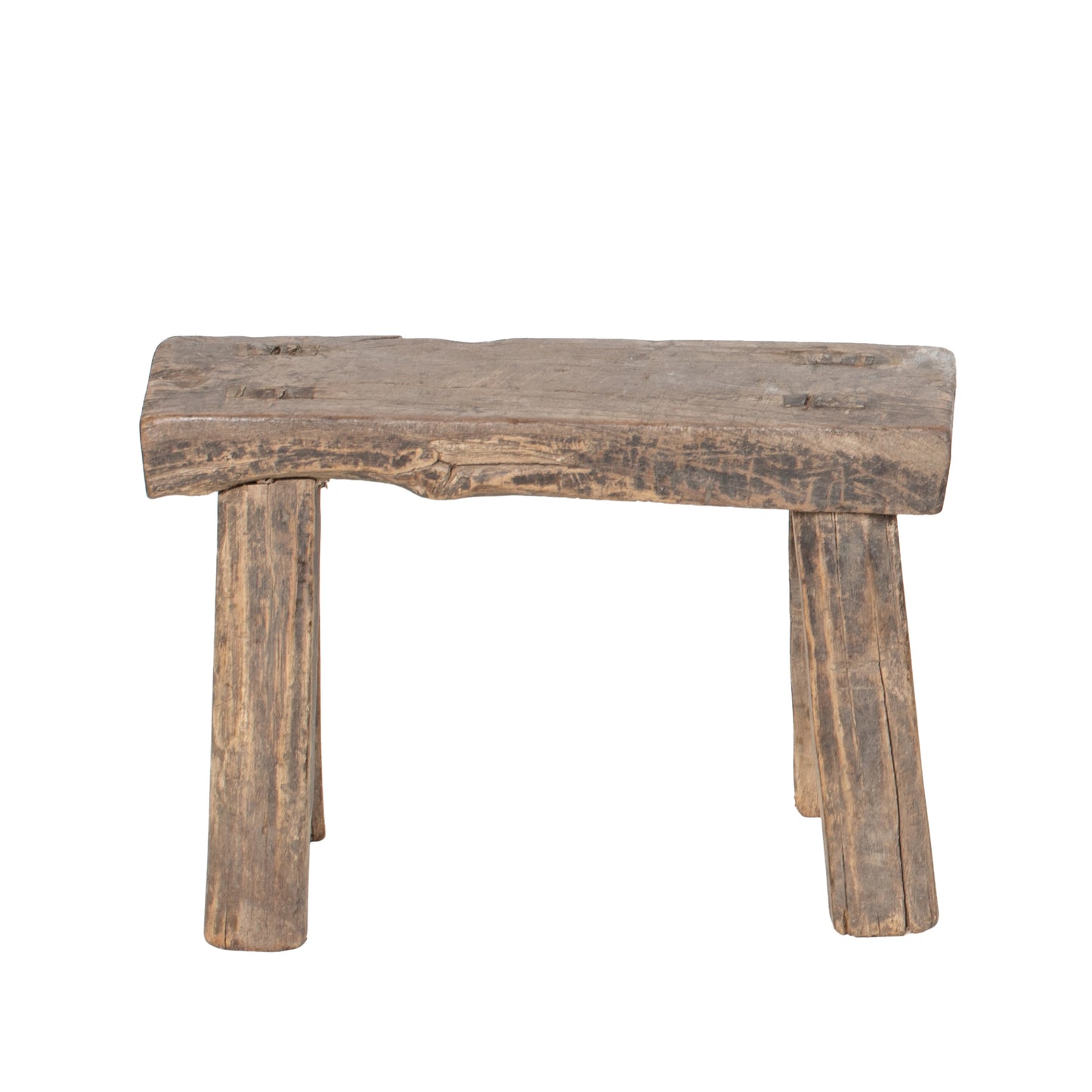 Vintage Chinese Elm Low Stool No.33
