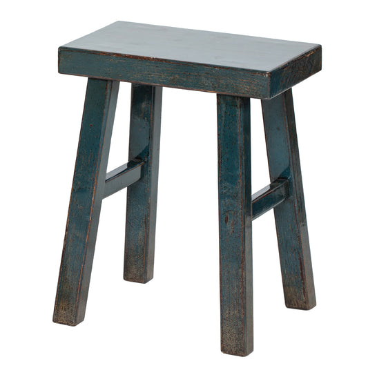Painted Vintage Chinese Elm Stool No.02