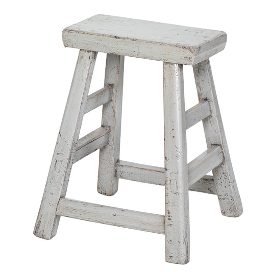 Painted Vintage Chinese Elm Stool No.04