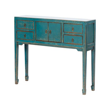 Blue Chinese Consol Table with from ShanDong