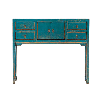 Blue Chinese Consol Table with from ShanDong