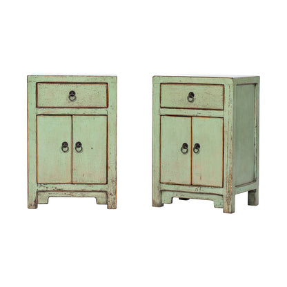 Light Green Small Bedside Cabinet from ShanDong