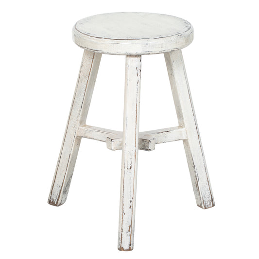 Painted Vintage Chinese Elm Stool No.06