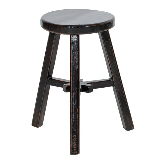 Painted Vintage Chinese Elm Stool No.08