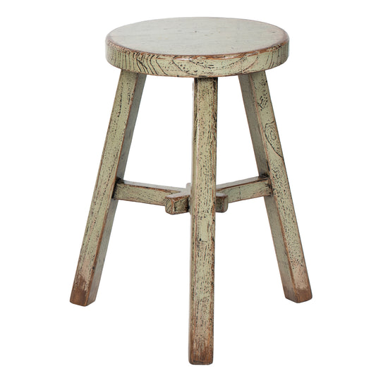 Painted Vintage Chinese Elm Stool No.10