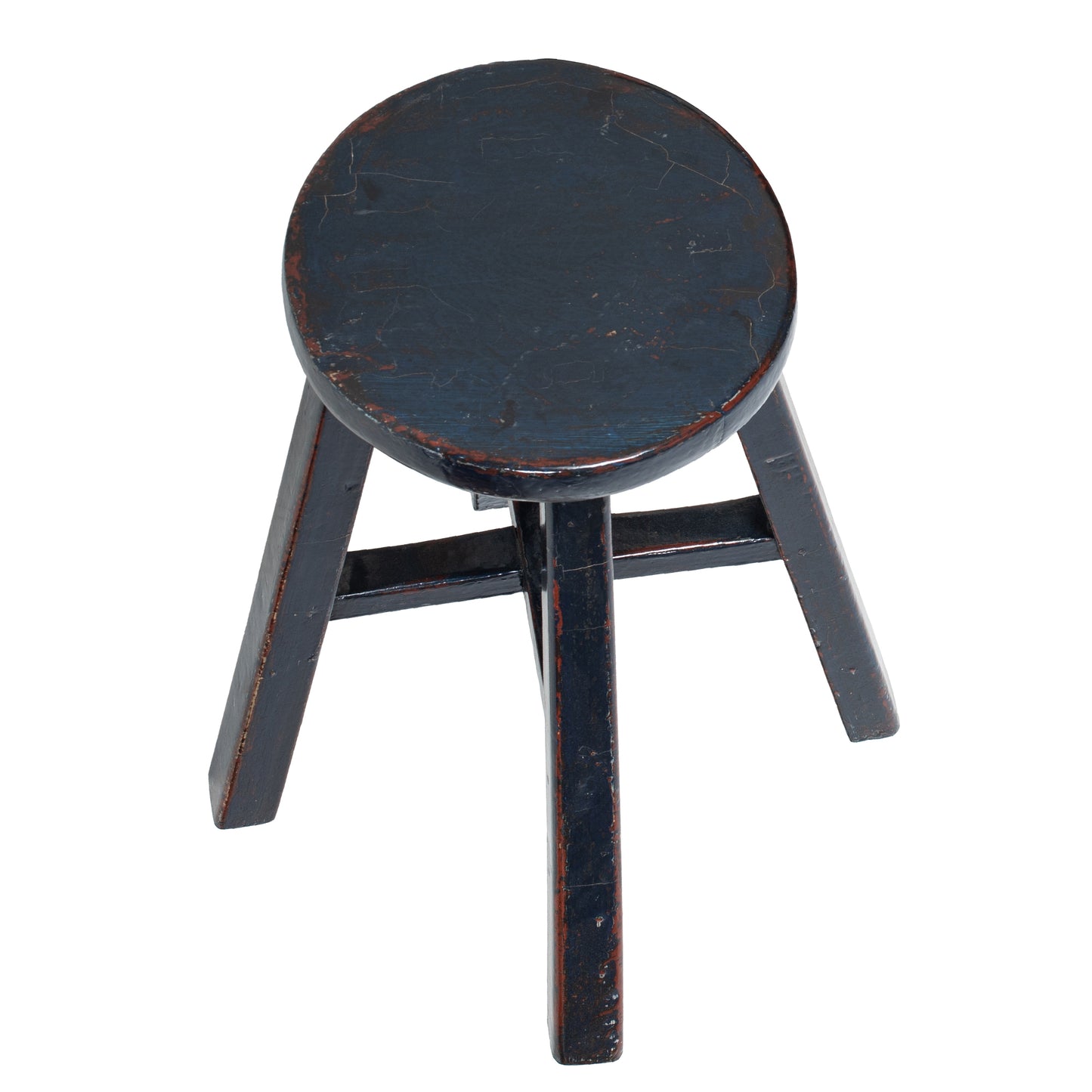 Painted Vintage Chinese Elm Stool No.16