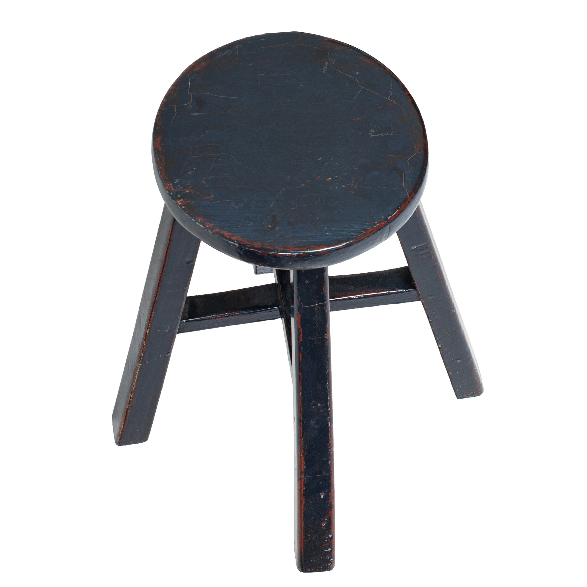 Painted Vintage Chinese Elm Stool No.16