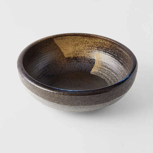 Gold Brushstroke Thick Edge Bowl