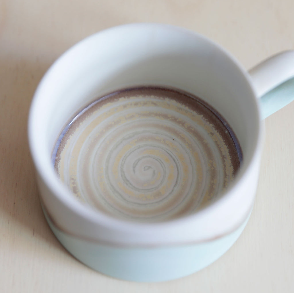 Porcelain Jade&White Glaze Coffee Mug