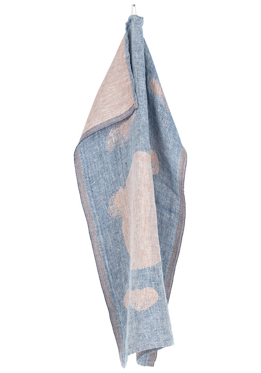 Cloud Linen Towel - Blue Cinnamon