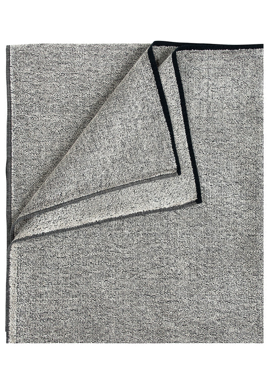 KIVI Terry Large Linen Towel - Black Linen