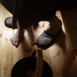 Terry Linen Slippers  - Size Small 27cm