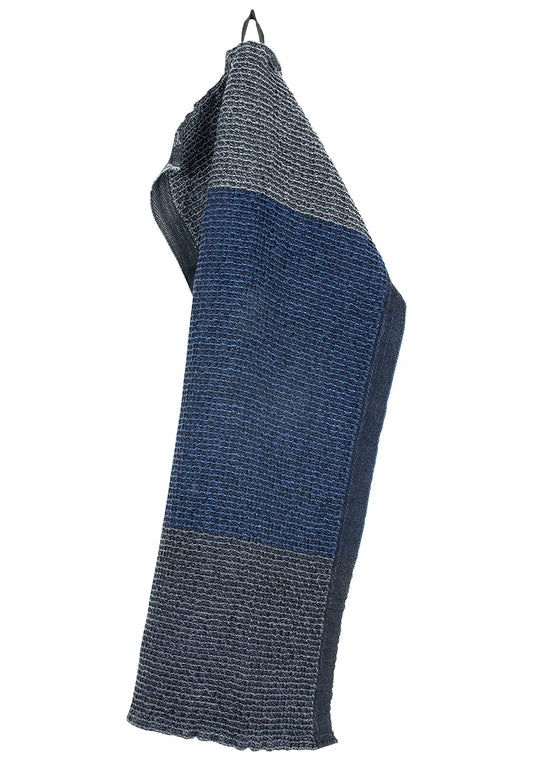 Terva face towel  - Black-Multi-Blueberry