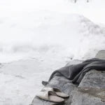 Terry Linen Slippers  - Size Small 27cm