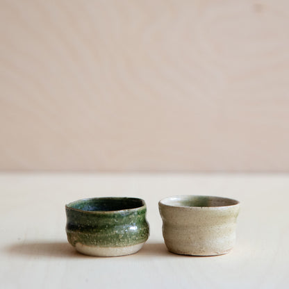 5 Sake Cups in Wooden Box - Rouge