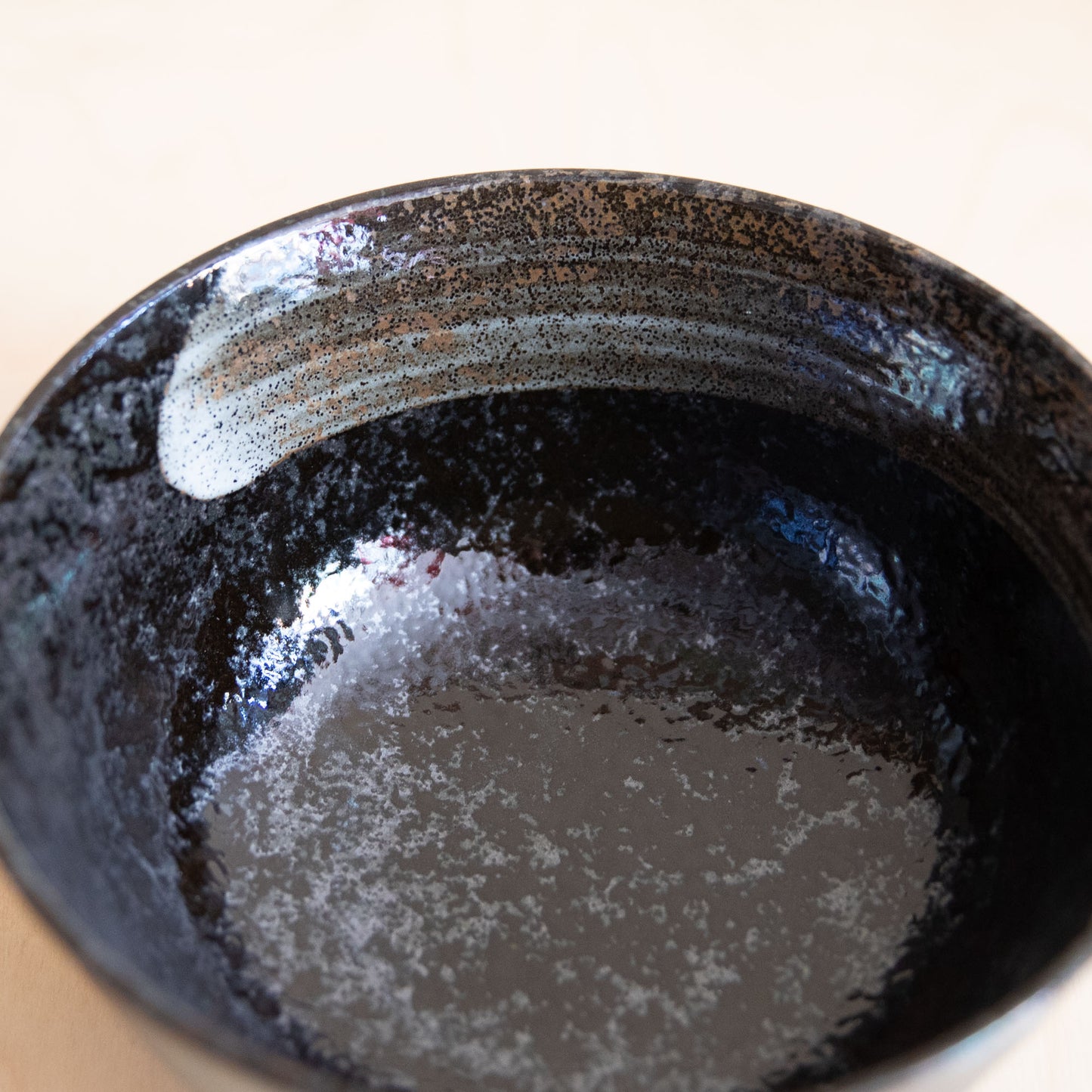 Brown Arahakeme Glaze Ceramic Udon Bowl