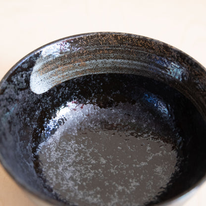 Brown Arahakeme Glaze Ceramic Udon Bowl