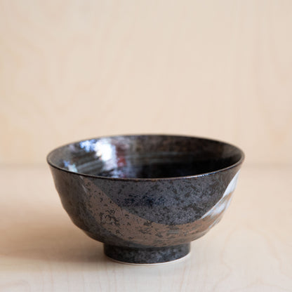 Brown Arahakeme Glaze Ceramic Udon Bowl