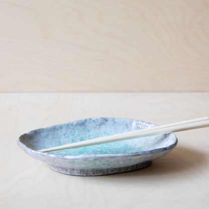 Aqua Splash oval plate-20cm