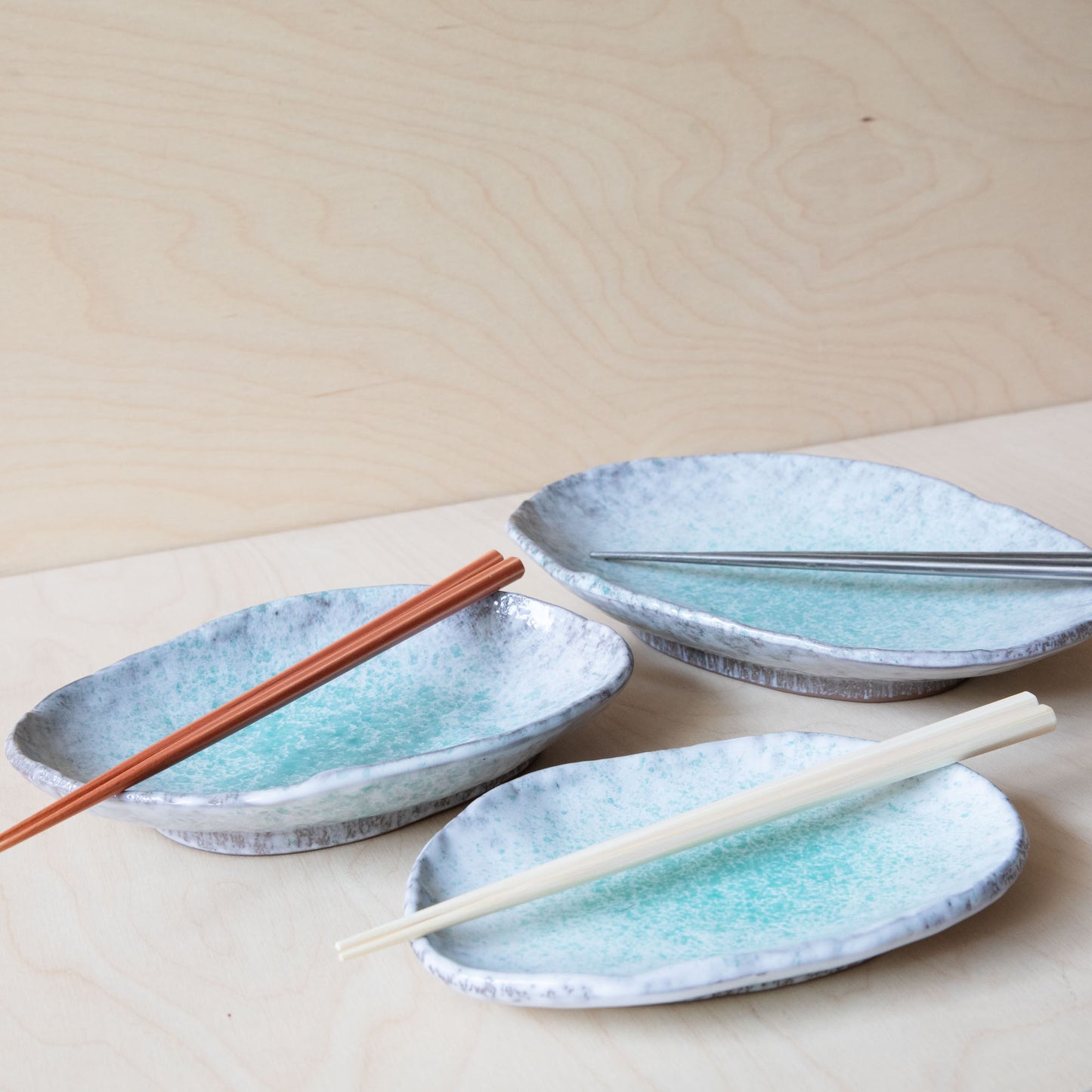 Aqua Splash oval plate-20cm