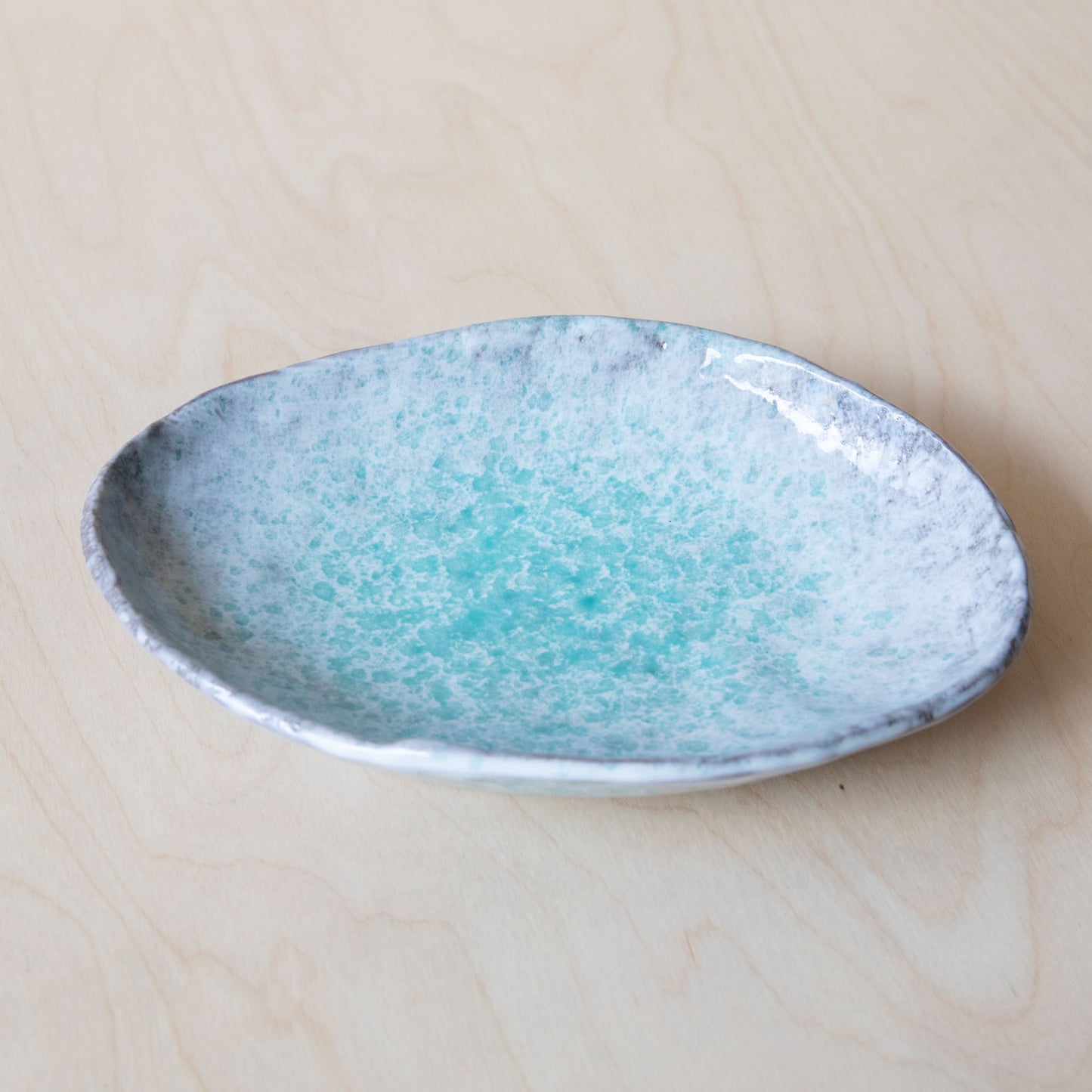 Aqua Splash oval plate-20cm