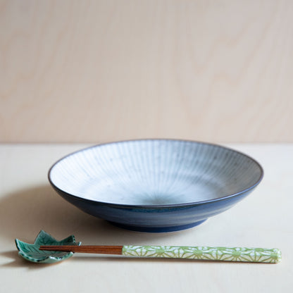Tokusa Glaze Ceramic Pasta Bowl
