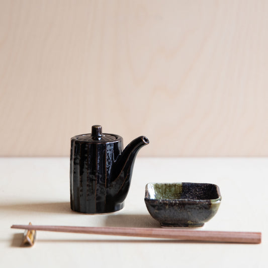 Green Brown Square Dish