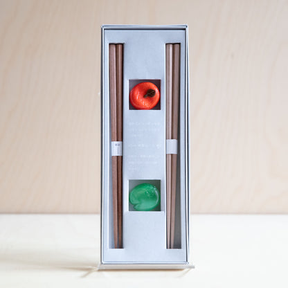 Chopstick set - Mandarin & Plum