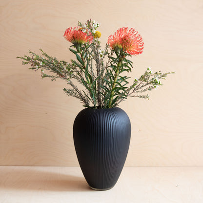 Hand Carved Vase - Medium