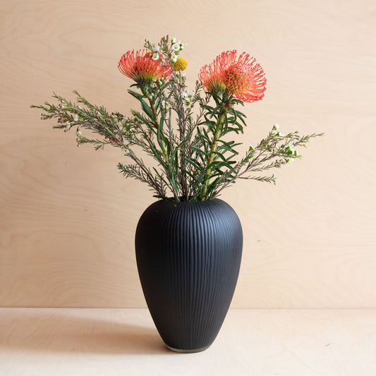 Hand Carved Vase - Medium