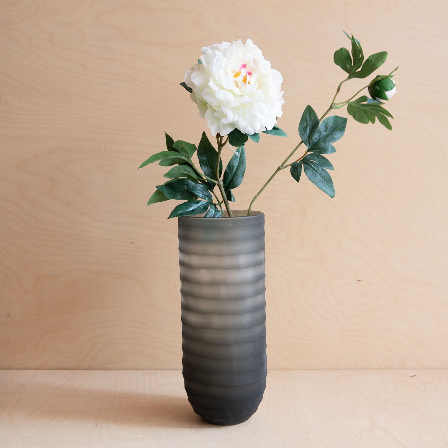 Hand Carved Vase - Stripe