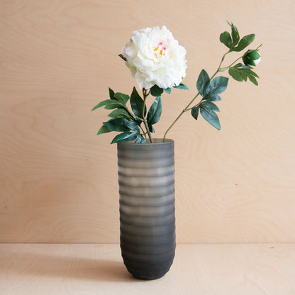 Hand Carved Vase - Stripe