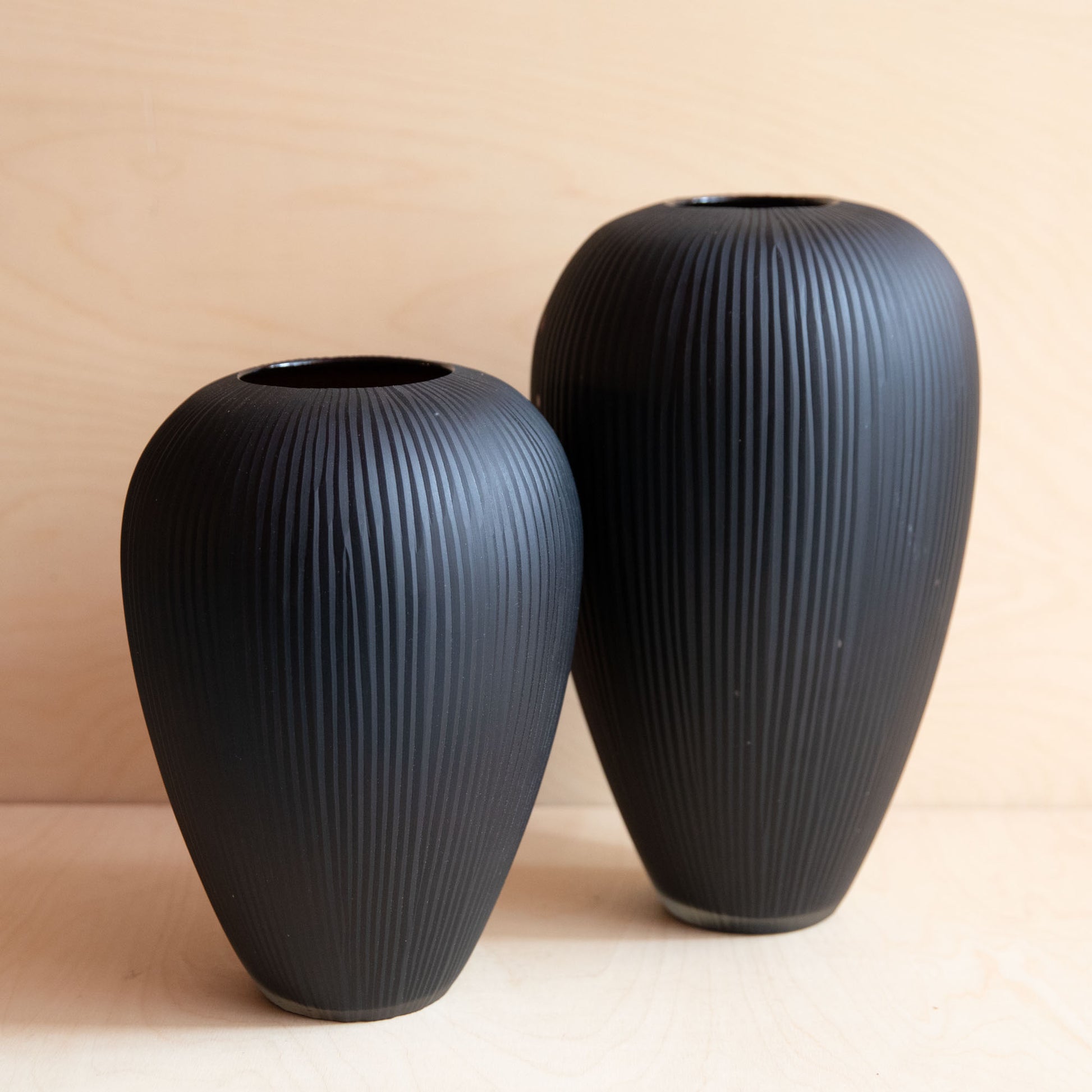 Hand Carved Vase - Medium