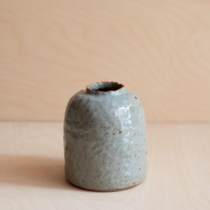 Course Clay Vase with Green Leaf 03 by Zhang Min
