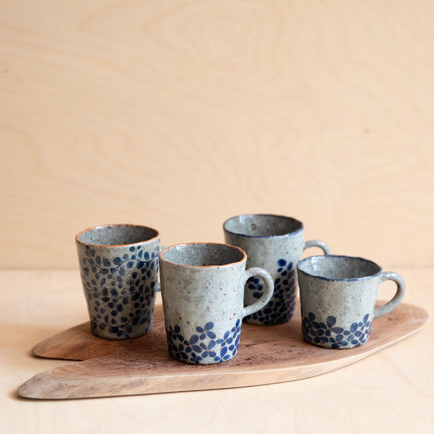 Course Clay Teacup with Blue Ivy 03 by Zhang Min
