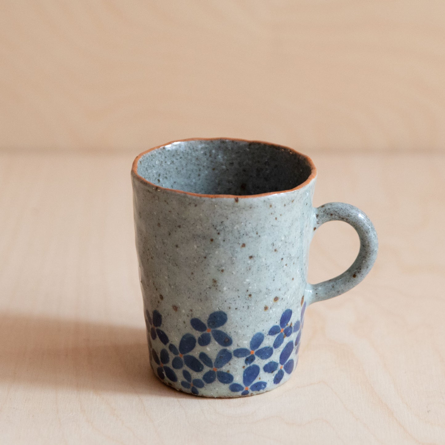 Course Clay Teacup with Blue Ivy 05 by Zhang Min