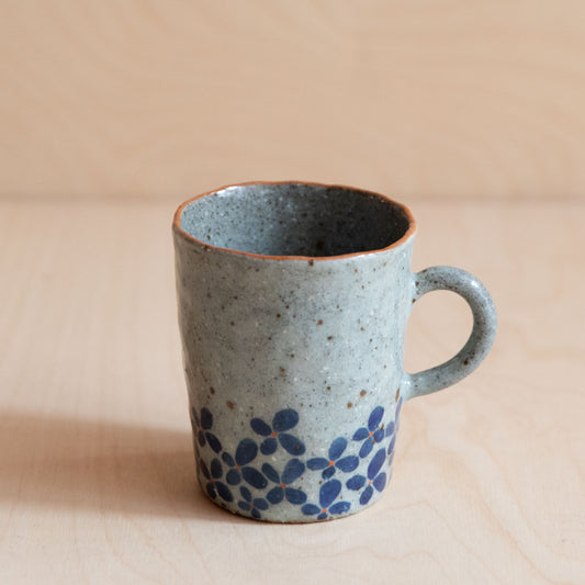 Course Clay Teacup with Blue Ivy 05 by Zhang Min