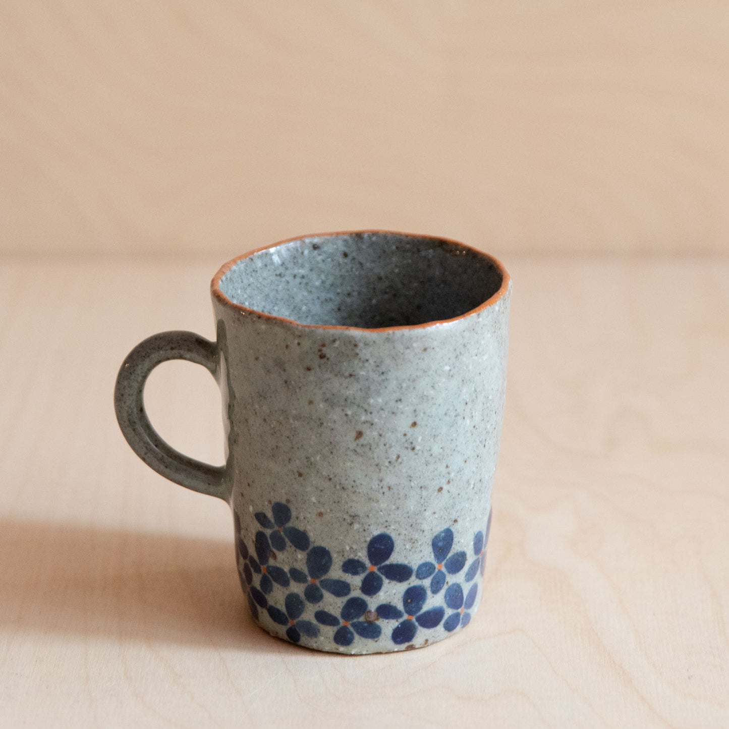 Course Clay Teacup with Blue Ivy 05 by Zhang Min