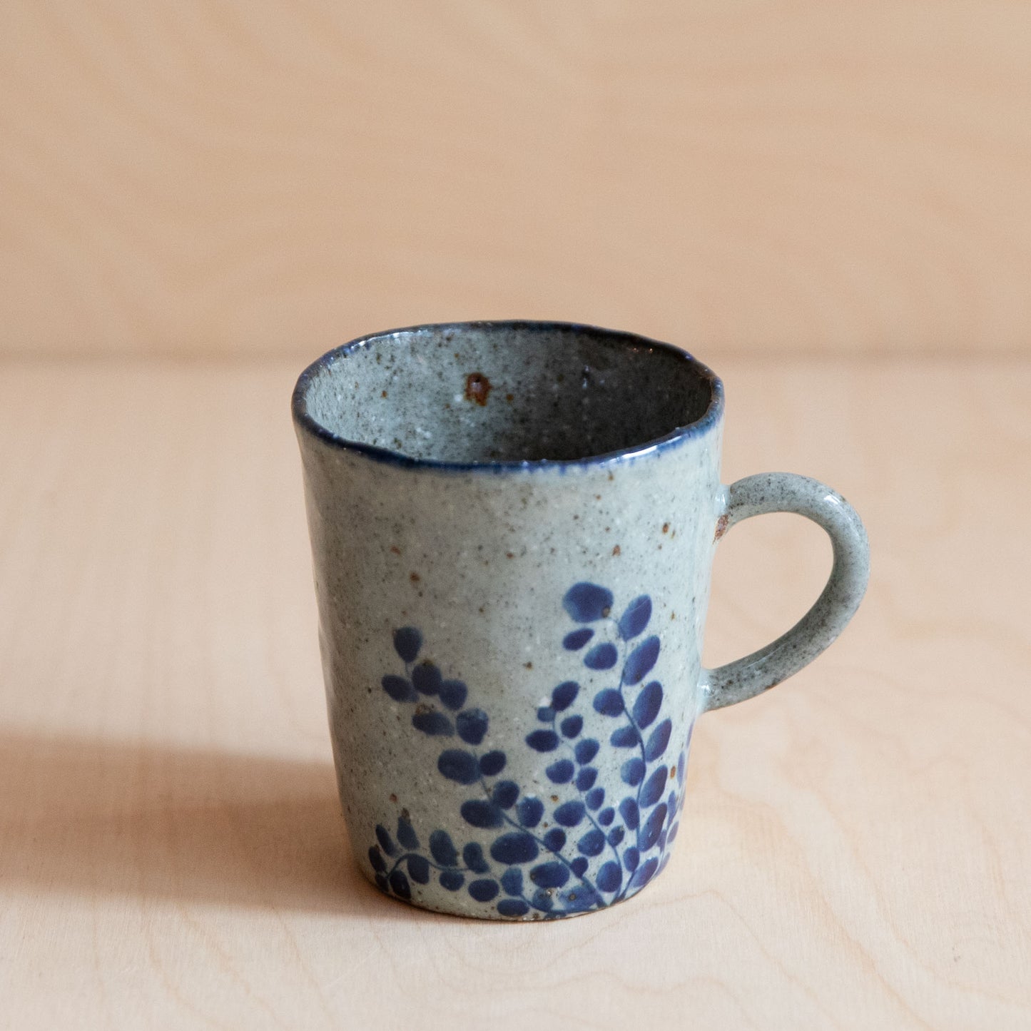 Course Clay Teacup with Blue Ivy 04 by Zhang Min