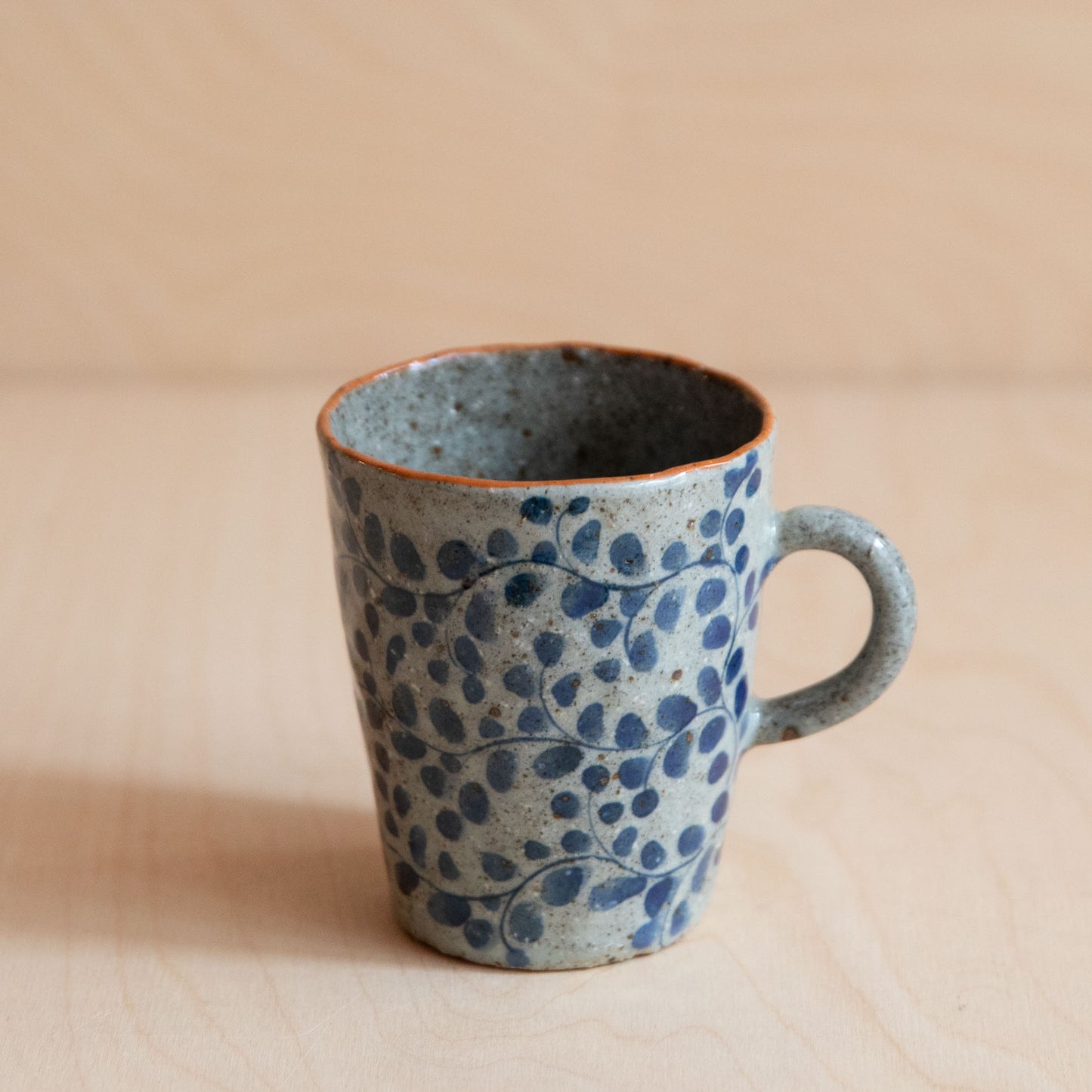 Course Clay Teacup with Blue Ivy 03 by Zhang Min