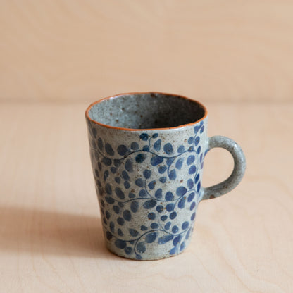 Course Clay Teacup with Blue Ivy 03 by Zhang Min