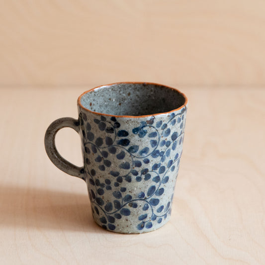 Course Clay Teacup with Blue Ivy 03 by Zhang Min