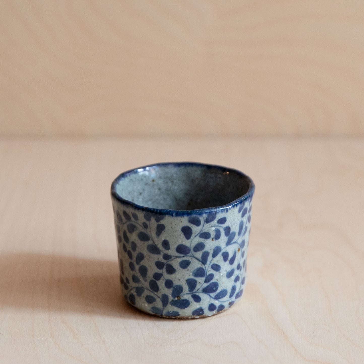 Course Clay Teacup with Blue Ivy 06 by Zhang Min