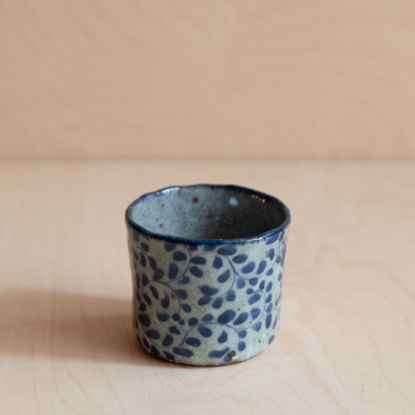 Course Clay Teacup with Blue Ivy 06 by Zhang Min